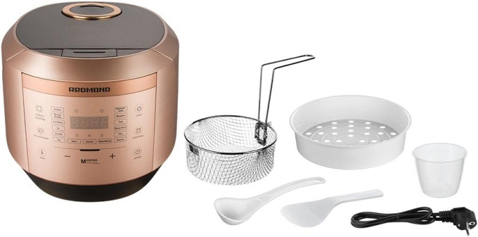 REDMOND Мультиварка RMC-450 , 4,5л,860вт,электр управл,чаша керамика,16 автоматических программ и 29 программ