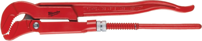 Ключ трубный Milwaukee S 340мм 4932464576 кулачковый, стальной, хват до 52 мм, двутавровая конструкция рукоятки