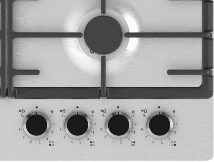 Газовая варочная поверхность Haier HHX-M64RNVX нержавеющая сталь (TD0050126RU)