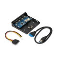 Адаптер Gembird Планка USB 3.0 на переднюю панель в отсек 3.5" 4xUSB-A 3.0 FP3.5-USB3-4A
