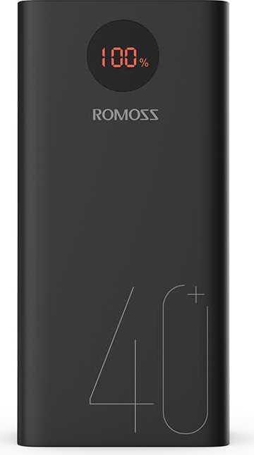 Мобильный аккумулятор Romoss PEA40 40000mAh QC3.0 18W 3A 2xUSB-A/USB-C черный 6958377509289