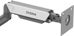 Кронштейн для мониторов ЖК Digma D-MM101, до 32", до 9кг, крепление к столешнице, поворот и наклон, серый