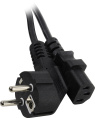 Кабель питания ExeGate Special PC-1.8S-Schuko У - C13/3x0.5 Евровилка угловая Schuko- C13, 3*0.5mm2, CCA, черный, 1.8м ES280999RUS