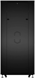 Cabeus ND-05C-42U80/80-BK Шкаф монтажный телекоммуникационный 19" напольный для распределительного и серверного оборудования 42U 800x800x2055mm (ШхГхВ) передняя и задняя перфорированные двери, ручка с замком, цвет черный (RAL 9004)