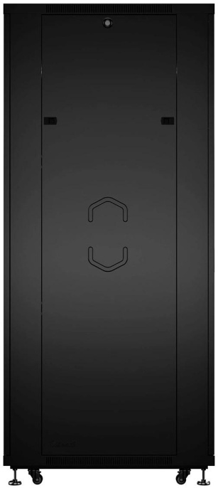 Cabeus ND-05C-42U80/80-BK Шкаф монтажный телекоммуникационный 19" напольный для распределительного и серверного оборудования 42U 800x800x2055mm (ШхГхВ) передняя и задняя перфорированные двери, ручка с замком, цвет черный (RAL 9004)