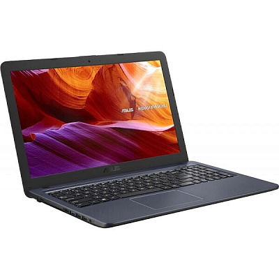 Ноутбук ASUS VivoBook X543MA-DM1370 15.6" 1920 x 1080 TN+Film, 60 Гц, несенсорный, Intel Celeron N4020 1100 МГц, 4 ГБ DDR4, HDD 1000 ГБ, видеокарта встроенная, без ОС, цвет крышки темно-синий, цвет корпуса темно-синий