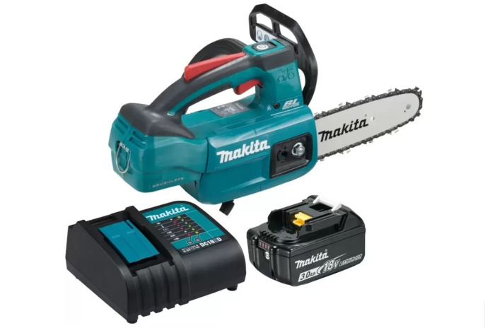 Цепная пила Makita DUC204SF,  аккумуляторная,  18В,  3Ач,  с одним аккумулятором