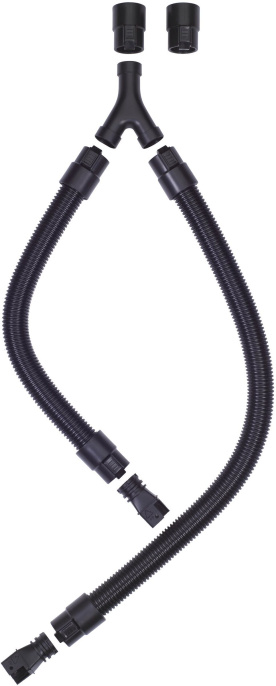Комплект шлангов Milwaukee DEK 26 (4932430005) (для торцовочной пилы MS216, в комплекте: длинный шланг, короткий шланг, пять запорных фитингов, 2 универсальных адаптера, шланг для всасывания)