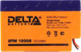 Аккумуляторная батарея 12V/0.8Ah Delta DTM 12008 96/25/62 62 , 0.4кг, 6лет, AMP 4614010050002