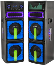 Музыкальный центр Supra SMB-2050, 180Вт, с караоке, Bluetooth, FM, USB, SD, черный