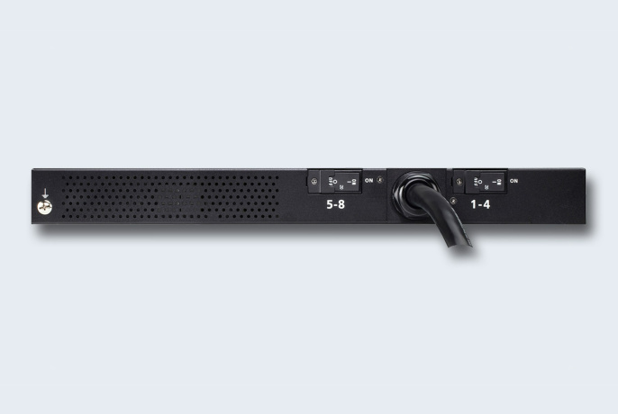 ATEN PG6308G-AT Устройство распределения питания, с управлением, 32A, 7.68kW, 8 портов, 1 банк, IP доступ, ввод IEC 60309, 6*C13+2*C19;монитор. V / A / кВт / кВт·ч по банку/устройству;вкл/выкл по портам;без шнуров