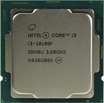 Процессор CPU Intel Core i3-10100F BOX 3.6 GHz/4core/6Mb/65W/8 GT/s LGA1200