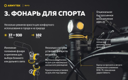 Фонарь Armytek Elf C1 USB-C Теплый (F05003W)