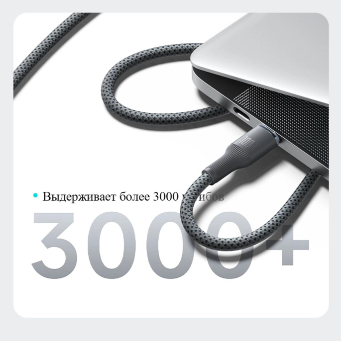 Кабель Romoss CB3224 6958377525999 USB Type-C m -USB Type-C m 2м серый