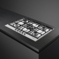 Встраиваемая газовая панель SMEG/ Газ, Linea,газовая варочная панель, 72,5 см,нержавеющая сталь