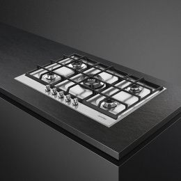 Встраиваемая газовая панель SMEG/ Газ, Linea,газовая варочная панель, 72,5 см,нержавеющая сталь
