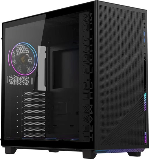 Корпус для ПК Gigabyte AORUS C400G MidTower, ATX, USB-C x1, USB 3.0 x2, Audio I/O, Black,TG GB-AC400G