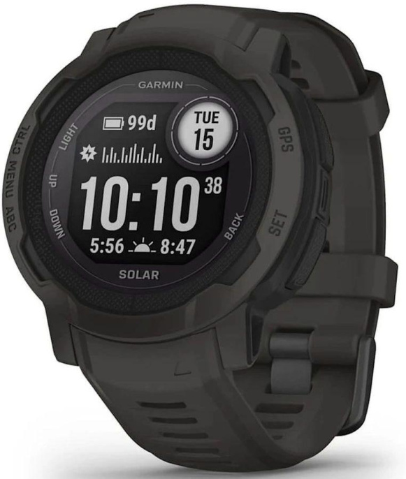 Смарт-часы Garmin Instinct 2 Solar,  45мм,  0.9",  черный
