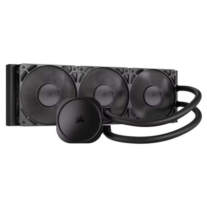 Система жидкостного охлаждения Water Cooling System Corsair NAUTILUS 360 ARGB 360mm, Black, Fans: 3x120mm, 72.8CFM, 36dBA, 1700RPM/ S: 1851, 1700, AM5, AM4 CW-9060089-WW