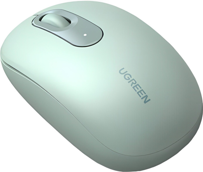 Мышь UGREEN MU105-90672, 800/1200/1600/2400 DPI,функция бесшумного режима, Режим: беспроводной -2,4 ГГц, рабочее расстояние: 10 м, рабочее напряжение: 1,5 В, рабочий ток: 10 мА, щелочная батарея AA входит в комплект , совместимые системы: Windows 7/8.1/1