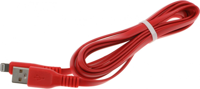 Кабель PREMIER 6-703RL45 2.0R,  Lightning (m) -  USB (m),  2м,  красный