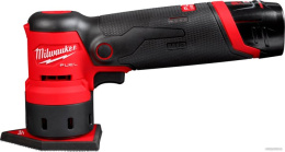 Точечная шлифмашина Milwaukee M12FDSS-422X (4933479681) (питание: аккумулятор (12 В), частота вращения на холостом ходу: до 14000 об/мин, диапазон колебаний: 1.5 мм, размер шлифподошвы: 88.8x63.5 мм)