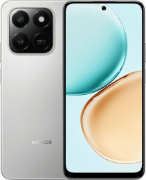 Смартфон Honor X7d 8GB/256GB Meteor Silver (LGN-LX1) (6.77" 1610x720 px 120 Hz, на базе Android 15, 8GB RAM, 256GB ROM, rear: 108MP+2MP, F1.75+F2.4, Front camera: 8 MP Selfie Camera, f/2.0, Bluetooth 5.0, GPS, ГЛОНАСС, Galileo, BeiDou, Dual nano-SIM, 6500