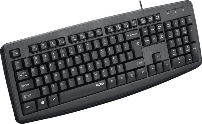 Клавиатура проводная RAPOO NK2600, цвет - черный 12558