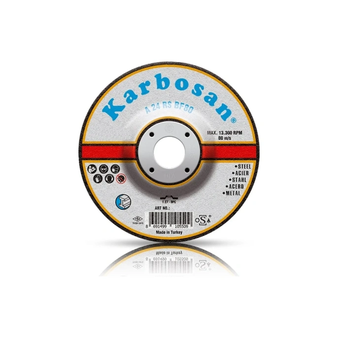 Диск шлифовальный по металлу 115х6.4х22 мм Karbosan KAR-910550