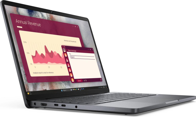 Ноутбук Dell Pro 16 PC16250 Core Ultra 5 235U 16Gb SSD512Gb Intel Graphics 16" IPS FHD+ (1920x1200) Linux silver WiFi BT Cam (PRO16-5653)