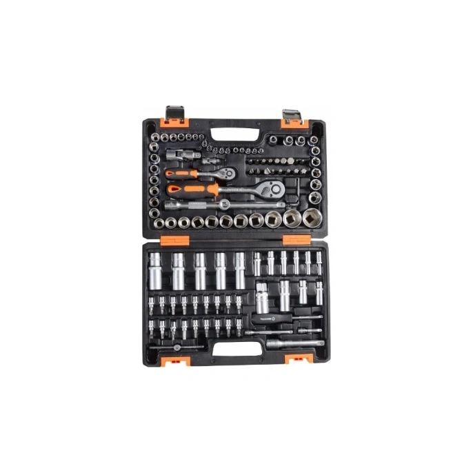 Набор инструментов Вихрь 1/2", 1/4", CrV, в кейсе, 108 предметов 73/6/7/8