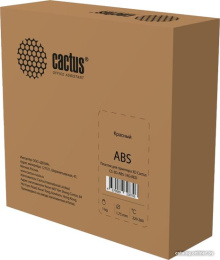 Пластик для принтера 3D Cactus CS-3D-ABS-1KG-RED ABS d1.75мм 1кг L386м 1цв.