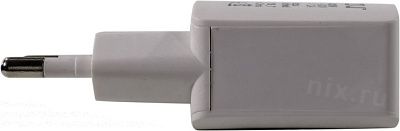 Ginzzu GA-3003W Зарядное устройство USB (Вх.AC110-240V  Вых.  DC5V 6W  USB)
