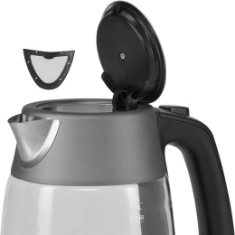 Чайник электрический Polaris PWK 1760CGL 1.7л. 2150Вт шампань/черный корпус: стекло/металл