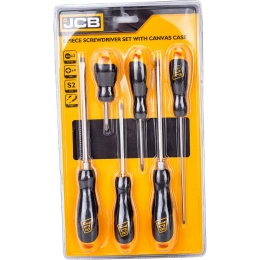 Набор отверток JCB 7 предметов, чехол JSD019