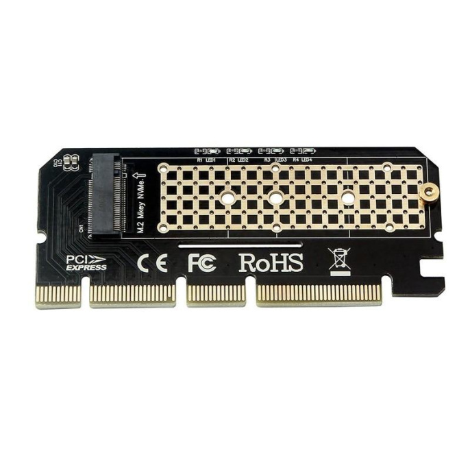 ORIENT C299E, Переходник PCI-E 16x- M.2 M-key NVMe SSD, тип 2230/2242/2260/2280 30899