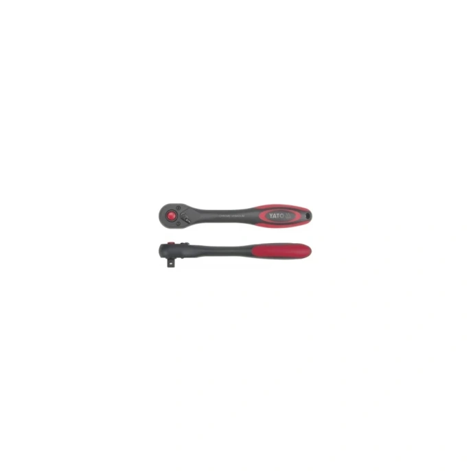Трещотка YATO 1/2", 72 зуб., CrV, 2-х компонентная рукоять YT-0292