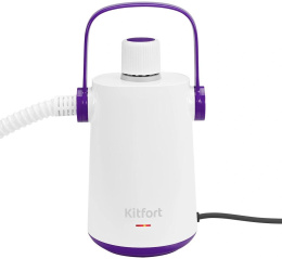 Пароочиститель KitFort КТ-9109-1, белый/фиолетовый