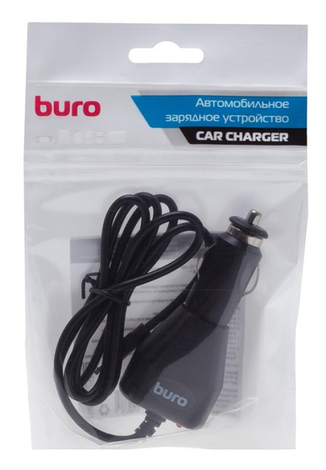 Автомобильное зарядное устройство Buro XCJ-048-EM-2A,  microUSB, 10.5Вт, 2A, черный