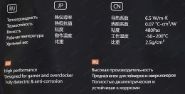 Термопаста ID-Cooling Frost X05 ID-TG-FROST-X05-3g 3г тепл-ть 6.5 Вт/Мк диап. т-р -50-+200°C серая