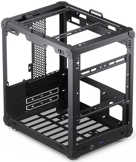 Корпус без блока питания Case JONSBO C6 Handle, Mini-Tower, no fan, 1xUSB-A 3.0 + 1xUSB-C 3.1, mATX, mITX Black (C6 Handle Black)