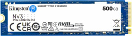 SSD диск Kingston SNV3S/500G   500GB NV3 PCIe 4.0 NVMe M.2   До 5000 МБ/с (чтение), 3000 МБ/с (запись)