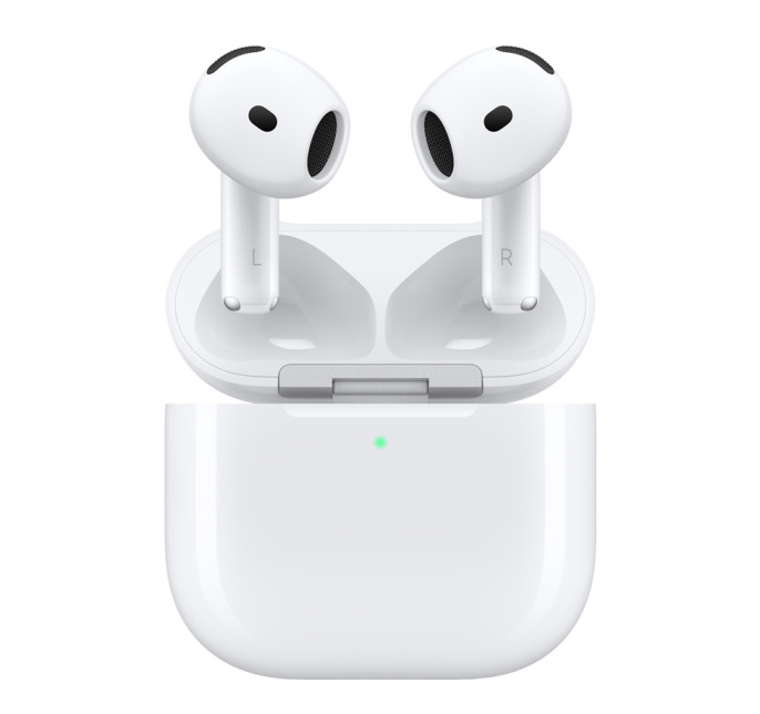 Наушники Apple AirPods 4 ANC A3055,A3056,A3059, Bluetooth, вкладыши, белый [mxp93za/a]
