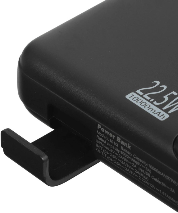 Внешний аккумулятор (Power Bank) TECNO OnGO L101Q,  10000мAч,  черный