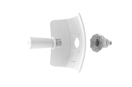 Наружный радиомост IP-COM iLBE-5AC большой дальности действия, 5 ГГц, до 867 Мбит/с, IP65, 1х23dbi, 1х1 Гбит/с, PoE, молниезащита 6000В