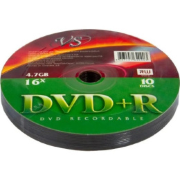 Диски VS DVD+R 4,7 GB 16x Shrink/10 620403