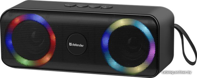 Портативная колонка Q1 10Вт, Light/BT/FM/USB/TF/AUX Defender,65301
