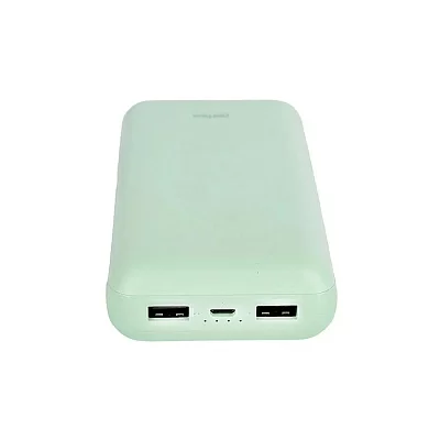 Perfeo Powerbank COLOR VIBE 20000 mah + Micro usb /In Micro usb /Out USB 1 А, 2.1A/ Mint (PF_D0169)