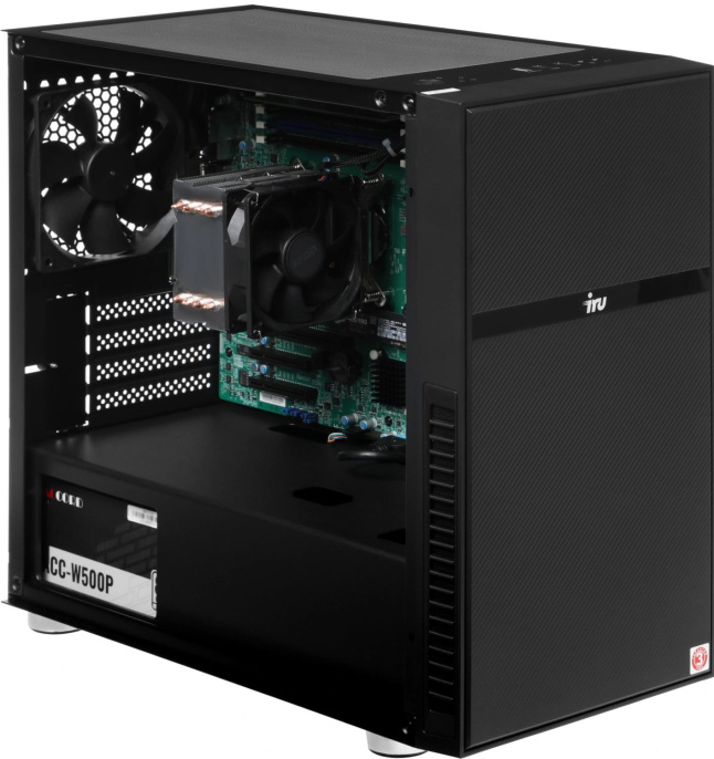 Сервер IRU Rock w9102e 1xE-2236 2x16Gb 1x1Tb M.2 SSD C242 AST2500 2xGigEth 1x500W w/o OS 2107710