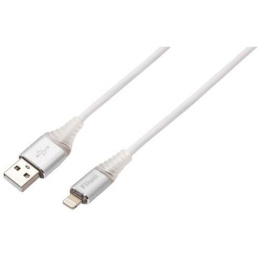Filum Кабель USB 2.0, 1 м., 2 А, индикатор заряда, разъемы: USB A male - Lightning male, пакет. [FL-CPro-U2-AM-LM-1M-L1] 956490